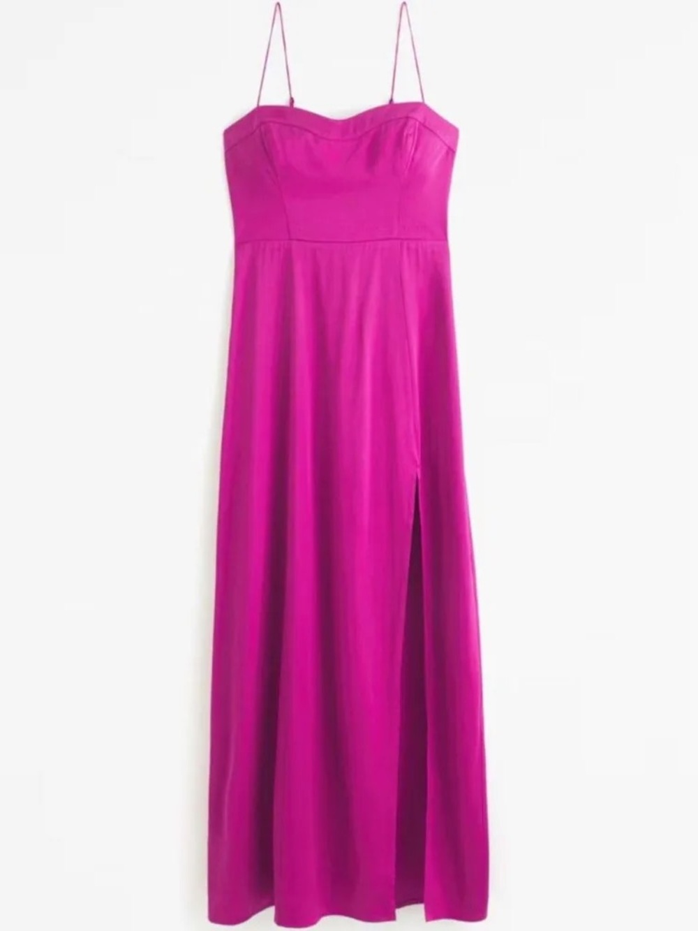 Abercrombie & Fitch Fuchsia Spaghetti-Strap Maxi Dress
